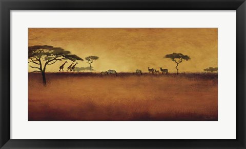 Framed Serengeti I Print