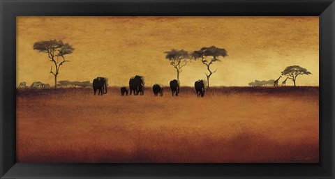 Framed Serengeti II Print