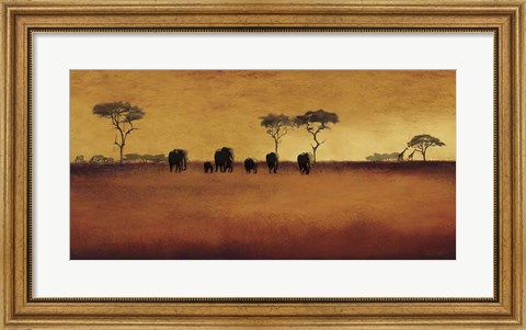 Framed Serengeti II Print