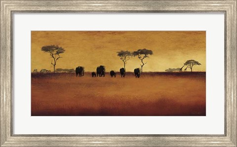 Framed Serengeti II Print