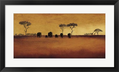 Framed Serengeti II Print