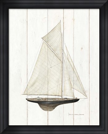 Framed Sailboat I Print