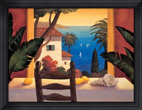 Framed Ocean Breeze I Print