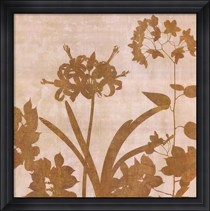 Framed Golden Reflections II Print
