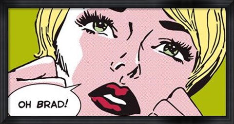 Framed Oh Brad ! Print