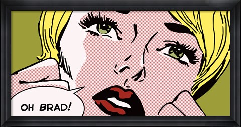 Framed Oh Brad ! Print