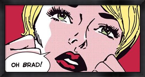Framed Oh Brad ! Print
