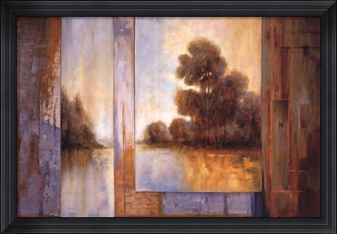 Framed Secluded Pond I Print