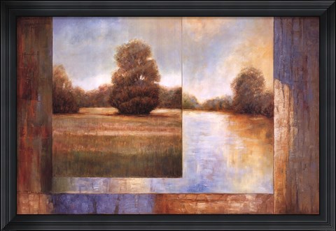 Framed Secluded Pond II Print