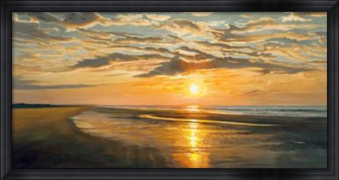 Framed Seashore Tranquility Print