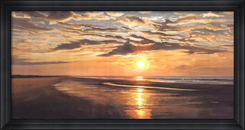 Framed Seashore Tranquility Print