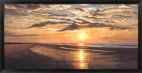 Framed Seashore Tranquility Print