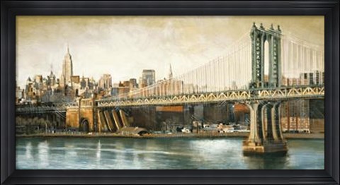 Framed Manhattan Bridge View Print