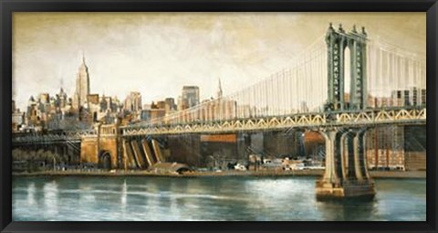 Framed Manhattan Bridge View Print