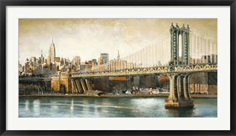 Framed Manhattan Bridge View Print