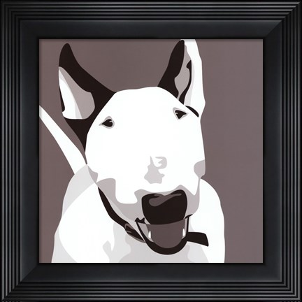 Framed Bull Terrier Print
