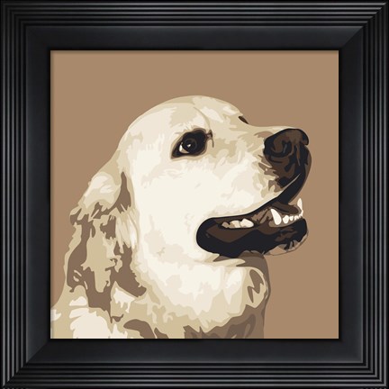 Framed Golden Retriever Print