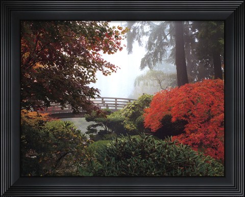 Framed Japanese Garden II Print