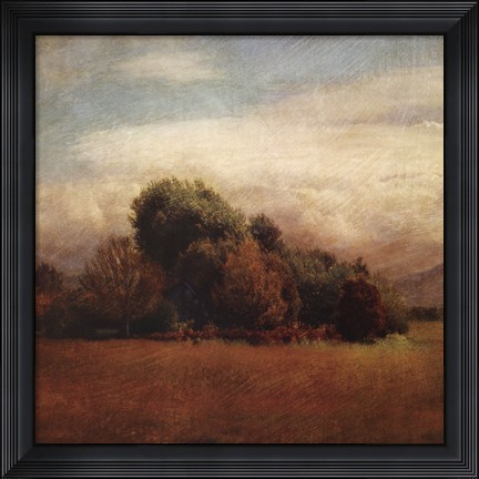 Framed Autumn Horizon I Print