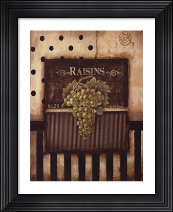 Framed Raisins - a Print