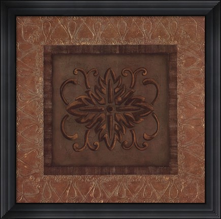 Framed Iconic Gold I Print