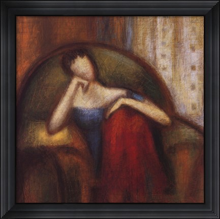 Framed Pensive I Print