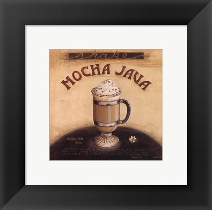 Framed Mocha Java Print