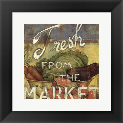 Framed From The Market IV Print