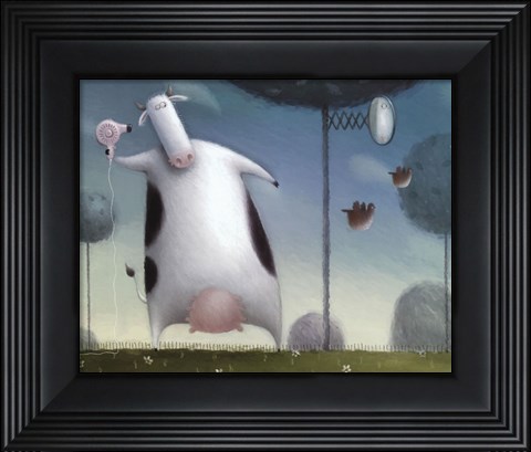 Framed Saturday Night Heifer Print