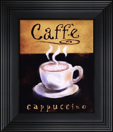 Framed Caffe Cappuccino Print