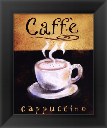 Framed Caffe Cappuccino Print