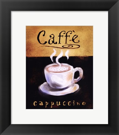 Framed Caffe Cappuccino Print
