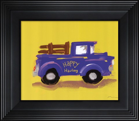 Framed Happy Hauling Print
