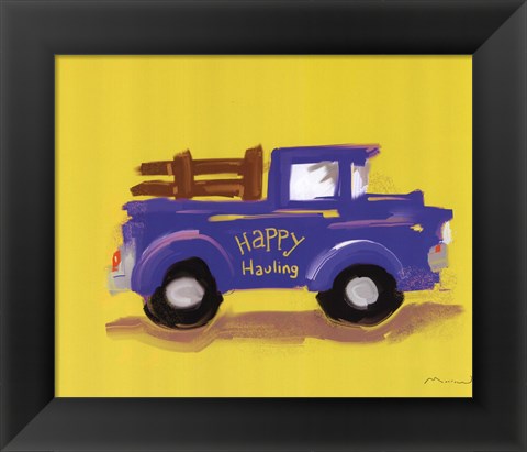 Framed Happy Hauling Print