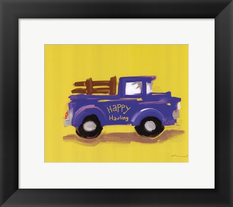 Framed Happy Hauling Print