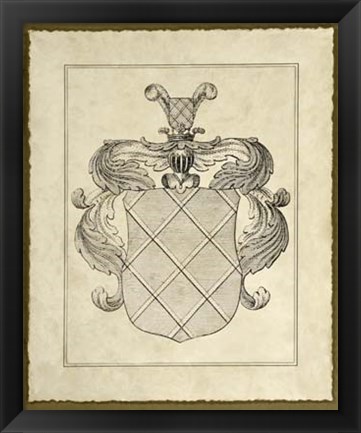 Framed Antique Heraldry VI Print
