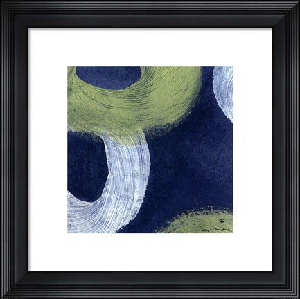 Framed Blue Revolution I Print