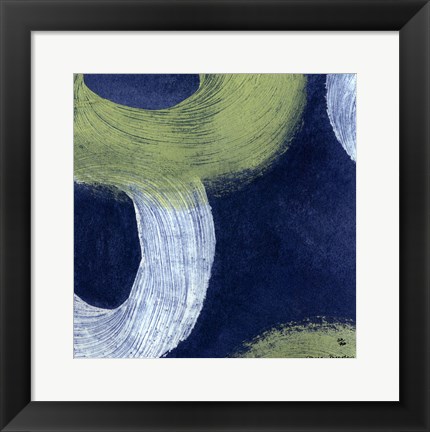 Framed Blue Revolution I Print