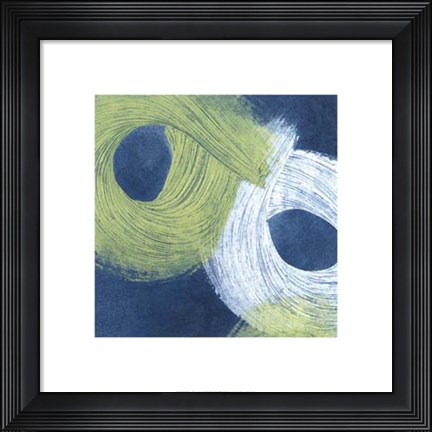 Framed Blue Revolution II Print