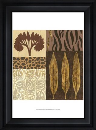 Framed Sophisticated Safari I Print