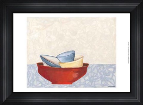 Framed Fiesta Bowls I Print