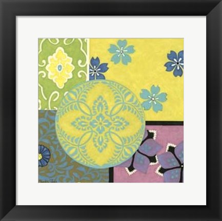 Framed Small Blooming Medallion II Print