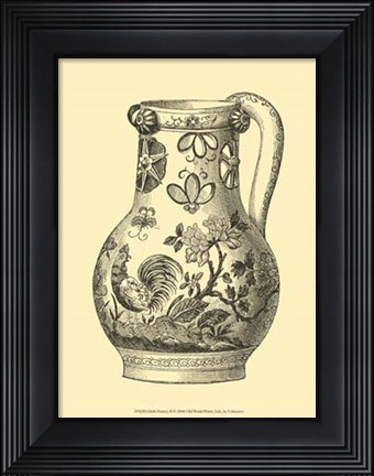 Framed Delft Pottery II Print