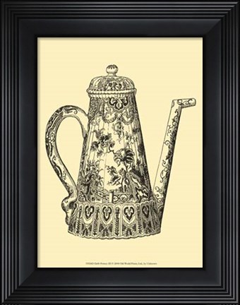 Framed Delft Pottery III Print