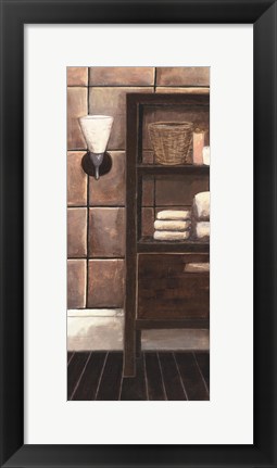 Framed Modern Bath Panel I Print