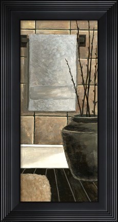 Framed Modern Bath Panel II Print