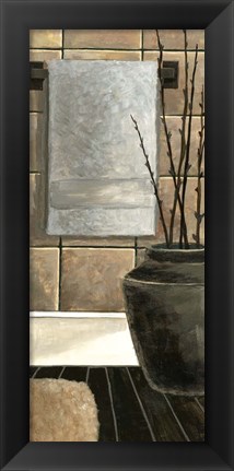 Framed Modern Bath Panel II Print