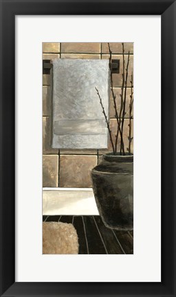 Framed Modern Bath Panel II Print