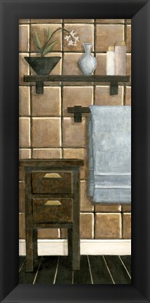 Framed Modern Bath Panel IV Print