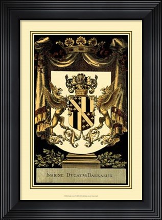 Framed Family Crest I Print